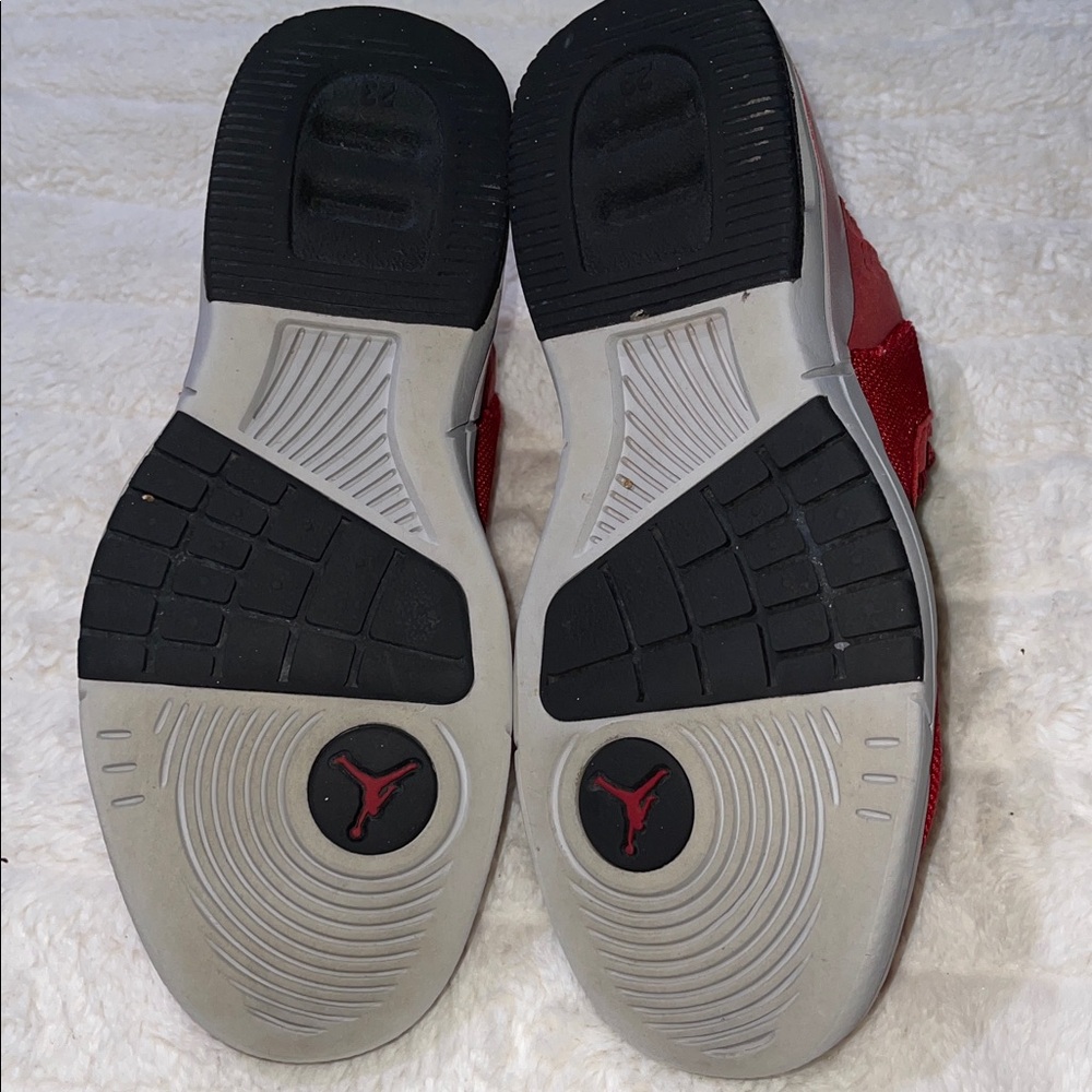Jordan Academy GS Red Athletic Shoes - Picture 7 of 11